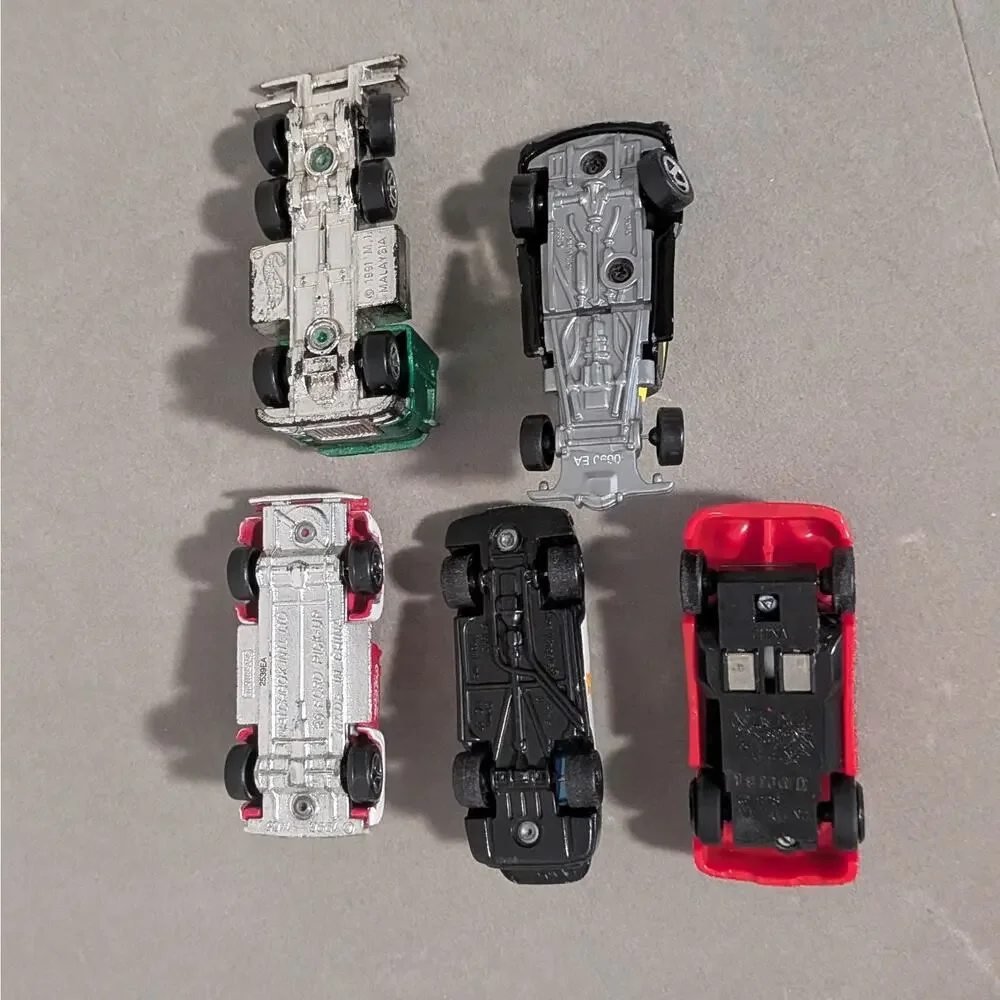 Lot of 5 Vintage Matchbox Cars 1990s Diecast Toy Vehicles Loose Play Worn